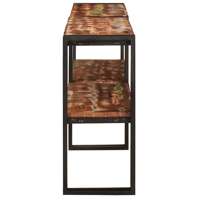 Konsola Wielokolorowe 160 x 33 x 75 cm Lite Drewno Recyklingowe