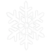Śnieżynka na Boże Narodzenie Niebieski 55,5 x 55,5 x 0,75cm PVC