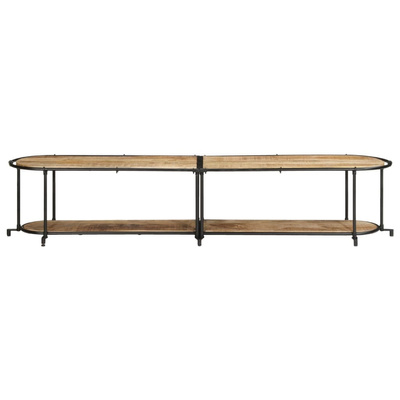 Szafka pod TV, 200x42x40 cm, lite surowe drewno mango