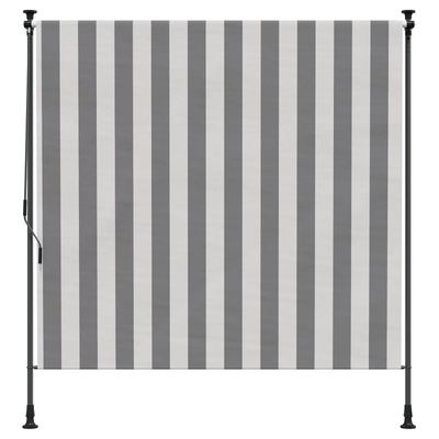 Zewnętrzna Roleta Rolkowa Antracytowy i biały 150 x 270 cm