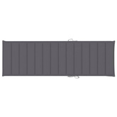 vidaXL Leżak z poduszką, lite drewno akacjowe i stal nierdzewna