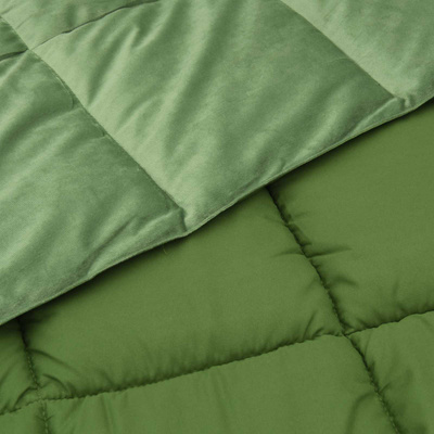 Letni Kołdra Kwiłtowany Zielony 135 x 200 cm Mikrofibra