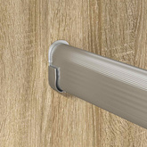 Drążek do szafy 12 pcs Srebrny 964 x 15 x 29 mm Stop Aluminium