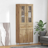 Highboard 2 szt. Dąb rzemieślniczy 69,5 x 34 x 180 cm