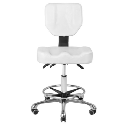 Taboret kosmetyczny A-4299 biały 109193