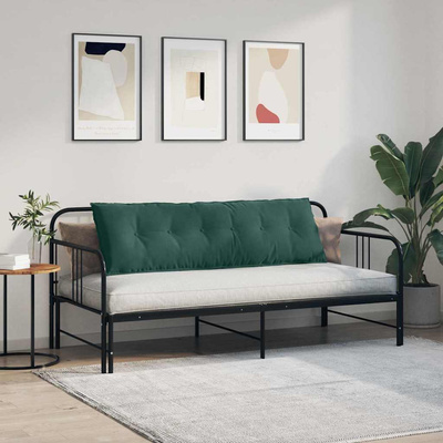 Poduszka na plecy Ciemna zieleń 160 x 50 cm Tkanina sztruksowa