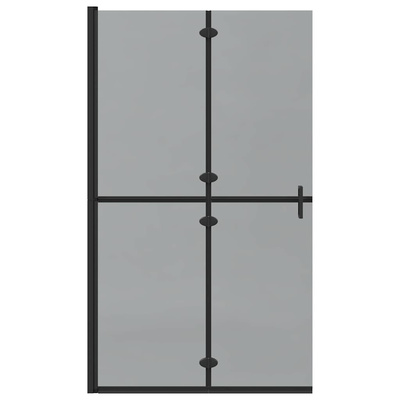 Ściana prysznicowa Walk-In Czarny 110 x 6,5 x 190 cm