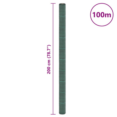 Agrowłóknina antychwastowa, zielona, 2x100 m, PP