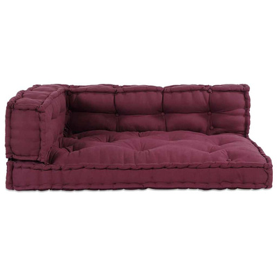 Poduszka do sofy paletowej 3 pcs Bordowy 120 x 80 x 38 cm