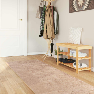 Chodnik dywanowy MARSA piaskowy 100 x 450 cm Poliester i PVC