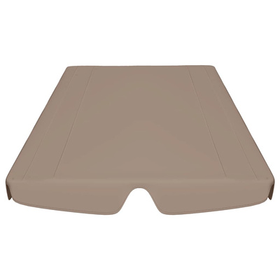 Zadaszenie do huśtawki ogrodowej, taupe, 150/130x105/70 cm