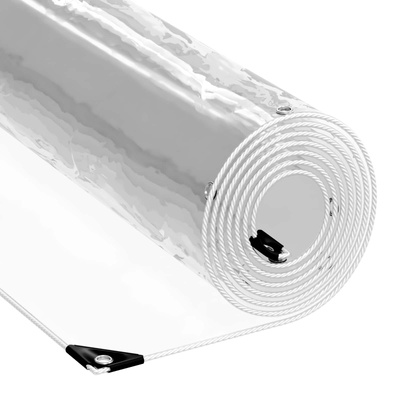 Osłona na rośliny przezroczysty 4 x 4 m PVC