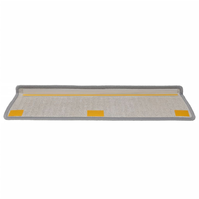 Maty na schody 15 szt. 65x21x4 cm Jasnoszary prostokątny brzeg