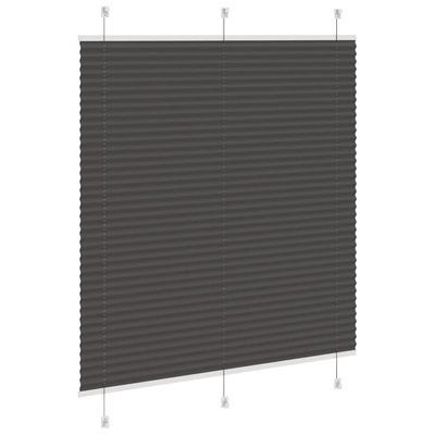 Roleta plisowana czarna 120x100 cm Szerokość tkaniny 119,4 cm
