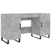 vidaXL Biurko, szarość betonu, 140x50x75 cm, materiał drewnopochodny wariant 9