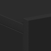 Wiszące szafki nocne, 2 szt., czarne, 40x30x15 cm