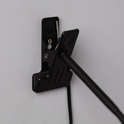 Lampa z Klamrą Czarna Abruzzo Vincenzo GU10