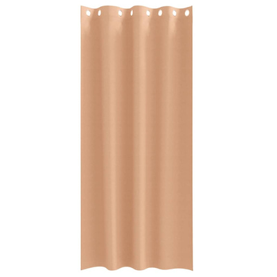 Firany blackout z kółkami 2 pcs Jasny Brąz 245 x 140 cm