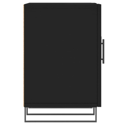 vidaXL Szafka pod TV, czarna, 150x30x50 cm, materiał drewnopochodny