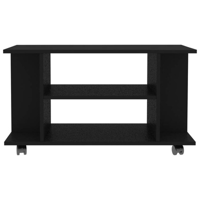 vidaXL Szafka pod TV, czarna, 80x40x45 cm, materiał drewnopochodny