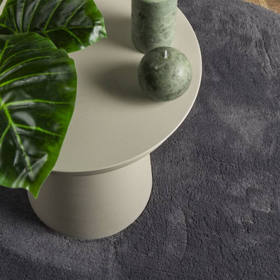 vidaXL Dywan HUARTE z krótkim włosiem, antracytowy, Ø 160 cm