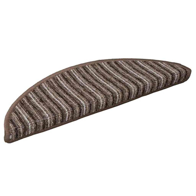 Samoprzylepne maty na schody 15 pcs Brązowy 56 x 17 x 3 cm