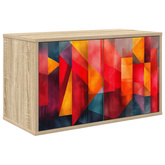 Szafka na telewizor montowana na ścianie HEESCH 69 x 33 x 40 cm
