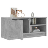 Szafka pod TV, szarość betonu, 80x35x36,5 cm