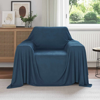 Koce narzutowe 6 pcs Granatowy 210 x 140 cm Polar