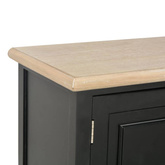 vidaXL Szafka pod TV, czarna, 90x30x40 cm, drewniana