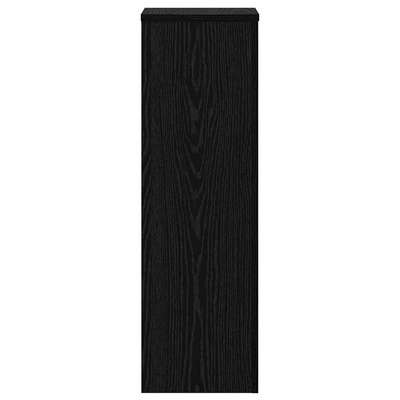 Stojak na rośliny 2 pcs Czarny Dąb 25 x 25 x 80 cm