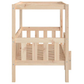 vidaXL Legowisko dla psa, 95,5x73,5x90 cm, lite drewno sosnowe