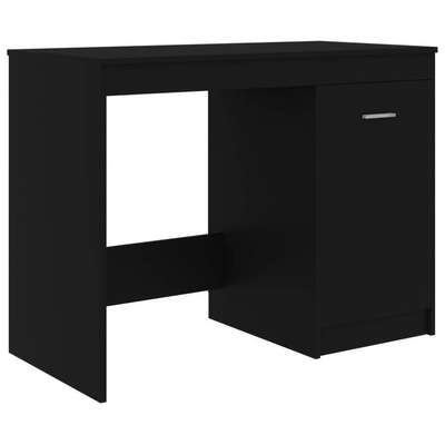 vidaXL Biurko, czarne, 100x50x76 cm, materiał drewnopochodny model standard