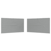 Ściana boczna namiotu na imprezy 2 pcs Jasnoszary 400 x 195 cm