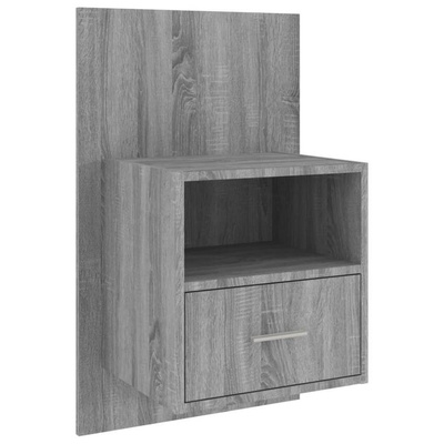 vidaXL Wiszące szafki nocne, 2 szt., szary dąb sonoma
