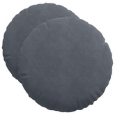Poduszki na siedziska 2 pcs Ciemnoszary ?50 x 19 cm Aksamit