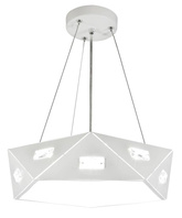 Lampa wisząca biała pięciokątna regulowana 3xG9 Nemezis 31-59147