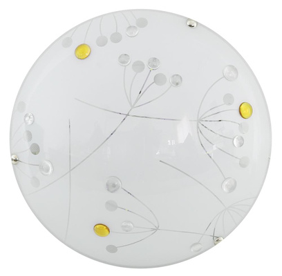 Plafon LED Floral okrągły 30 cm pomarańczowy metalowo-szklany