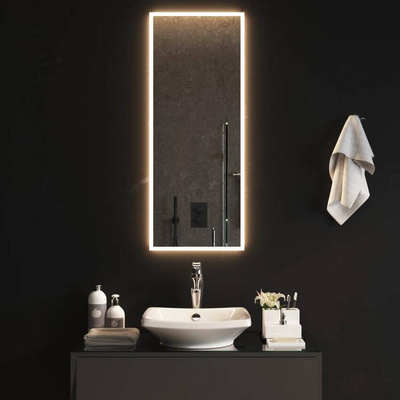 vidaXL Lustro łazienkowe z LED, 40x100 cm