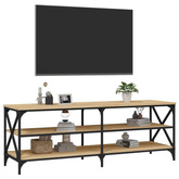 vidaXL Szafka pod TV, dąb sonoma, 140x40x50 cm materiał drewnopochodny