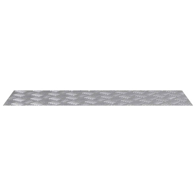 Stopień Prostokątny 2 pcs Srebrny 90 x 30 cm Aluminium
