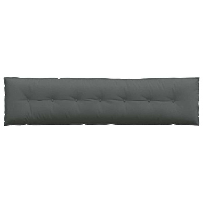 Poduszka na plecy Ciemnoszary 200 x 19 x 50 cm tkanina