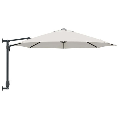 Parasolka ogrodowa piaskowy 248 x 248 x 148 cm Poliester i Stal