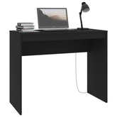 vidaXL Biurko, czarne, 90x40x72 cm, materiał drewnopochodny