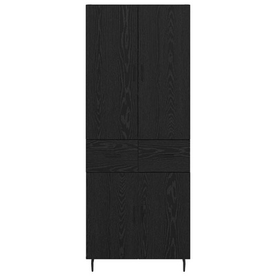 Highboard 2 szt. Czarny dąb 69,5 x 34 x 180 cm