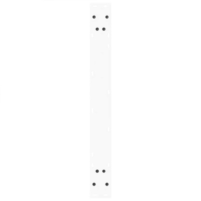 Nogi do stołu jadalnego w kształcie litery V 2 szt. Białe 80x(72-73,3) cm Stal