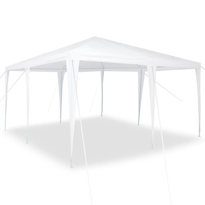 Namiot Imprezowy Biały 400 x 400 x 266 cm Polietylen i Stal