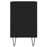 Szafka pod TV, czarna, 69,5x30x50 cm, materiał drewnopochodny vidaXL
