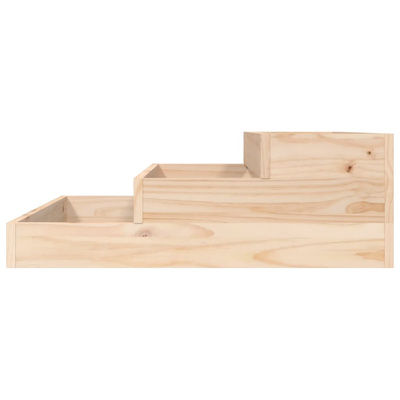vidaXL Donica, 78x78x27 cm, lite drewno sosnowe