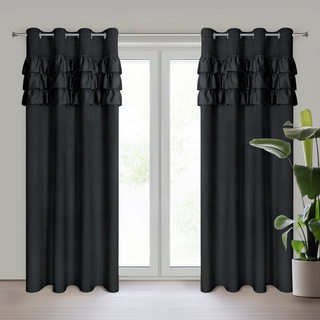 Zasłona Sami czarna 140x250